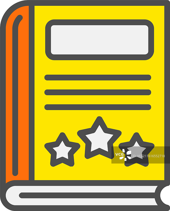 书籍线条填充图标设计图片素材