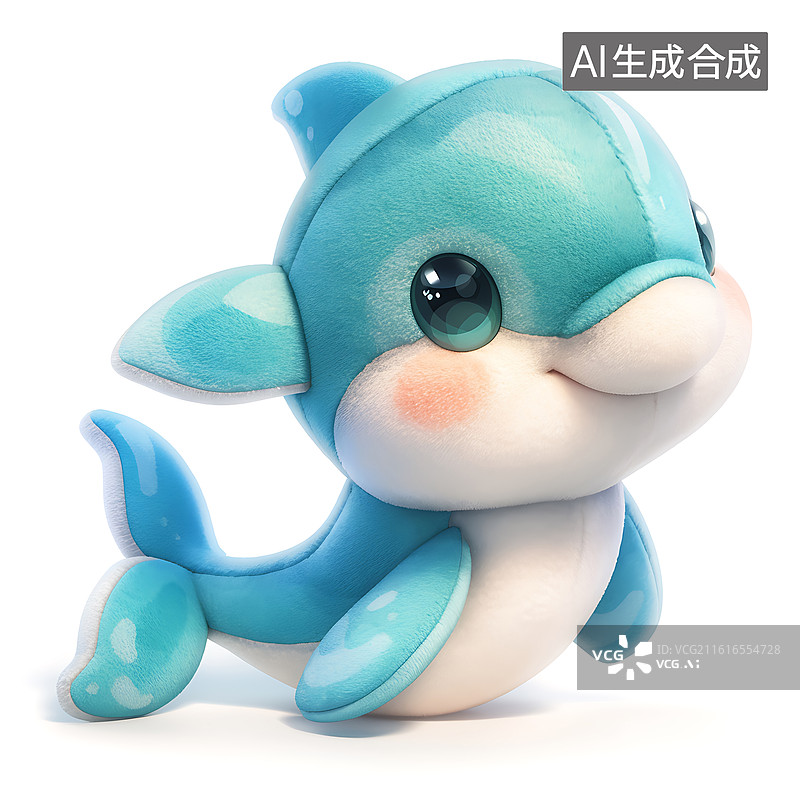【AI数字艺术】可爱小海豚图片素材