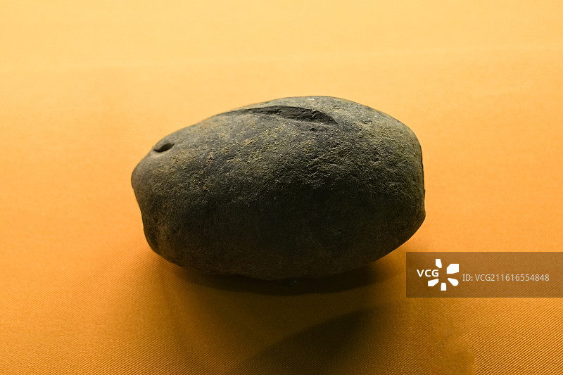 陶网坠 岳石文化 山东平度东岳石遗址出土 山东博物馆“华夏东方-夏商周时期的东夷文化”特展图片素材