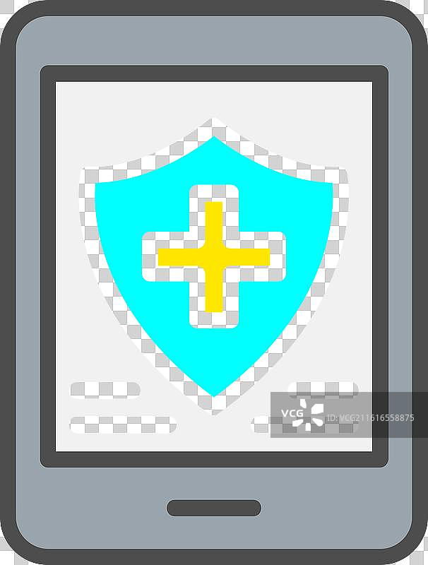 医疗保健线条填充图标设计图片素材