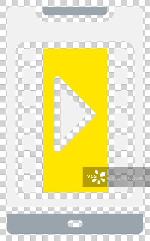 视频线条填充图标设计图片素材