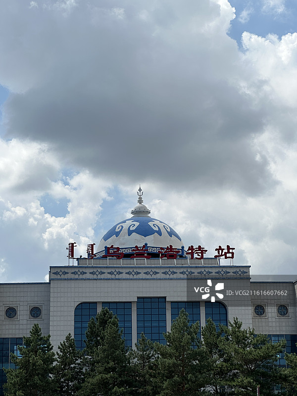 乌兰浩特火车站图片素材