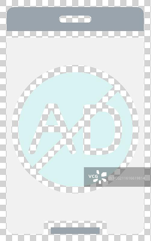 广告拦截器线条填充图标设计图片素材