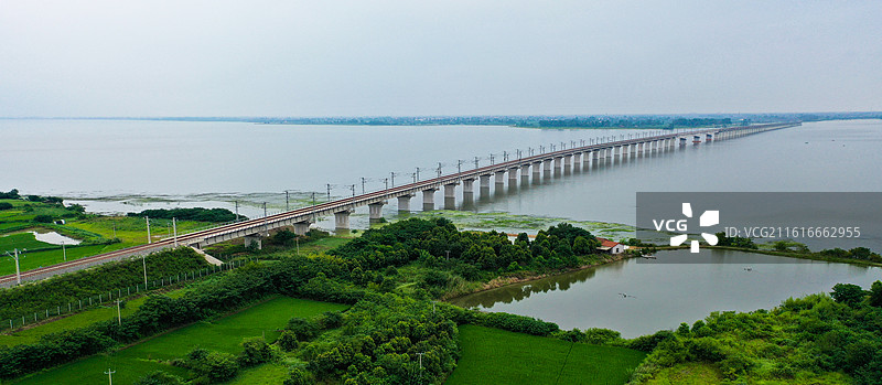 浩吉铁路长湖大桥图片素材