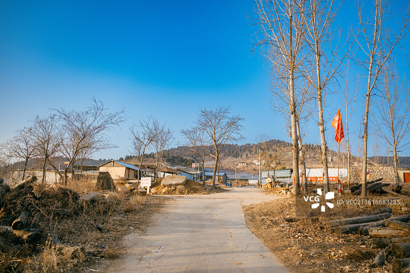 山东肥城垛子石村图片素材