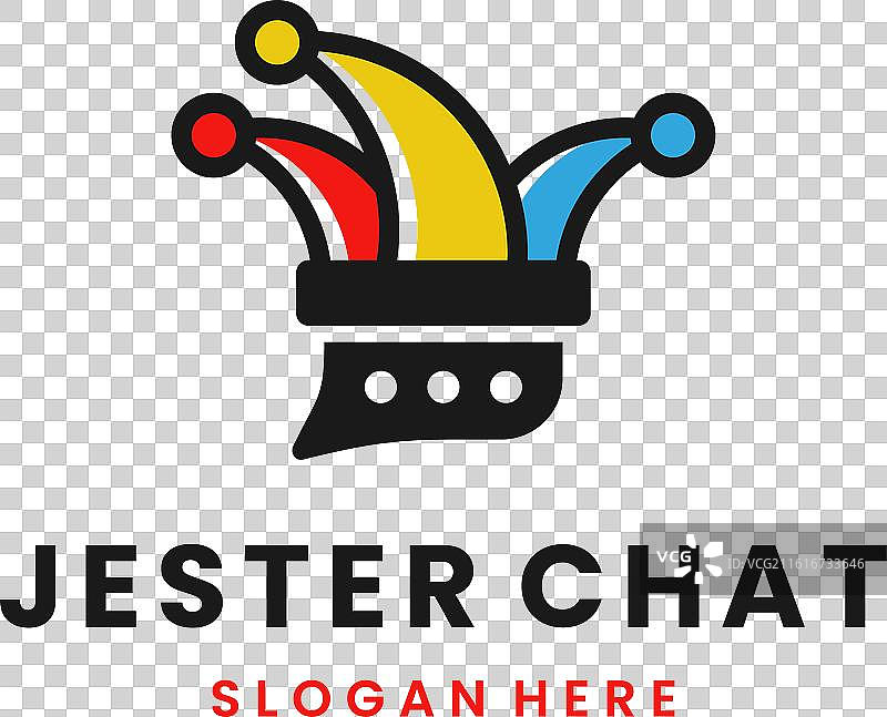 小丑聊天标志 在线服务 小丑标志图片素材