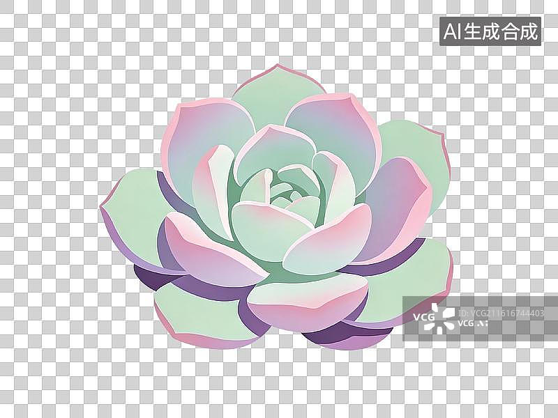 【AI数字艺术】多肉植物插画图片素材
