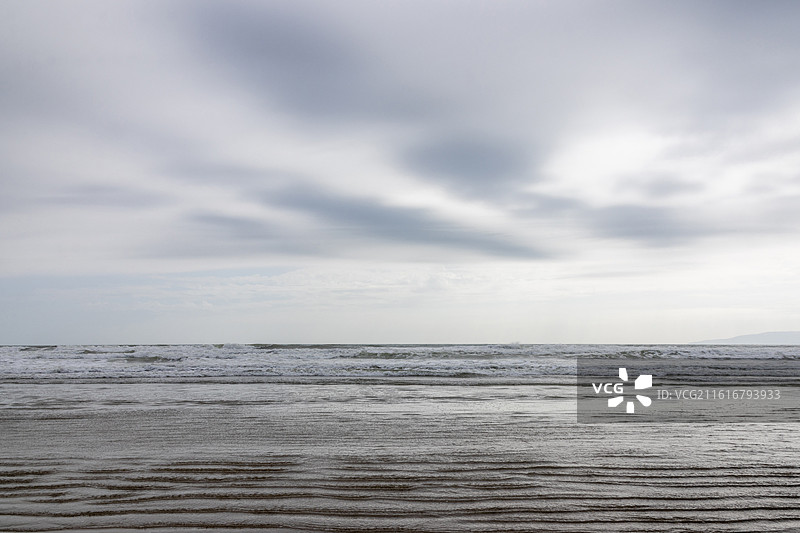 广东江门台山上川岛飞沙滩阴天风光图片素材