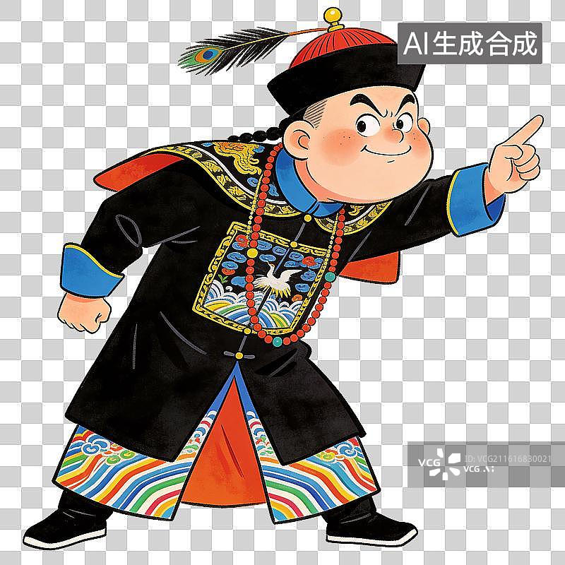 【AI数字艺术】清代官员形象图片素材