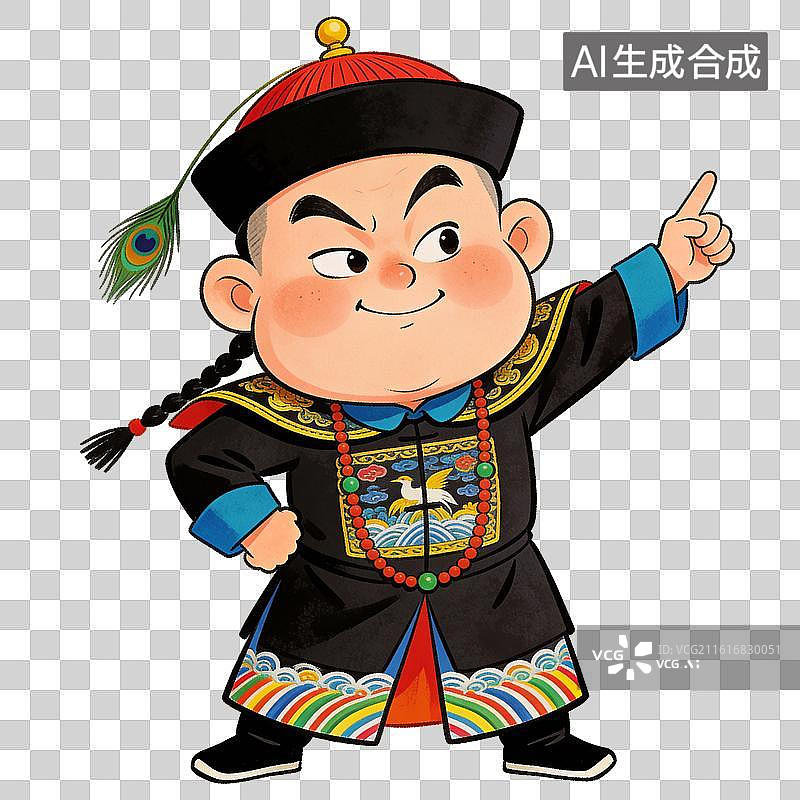 【AI数字艺术】清代官员形象图片素材