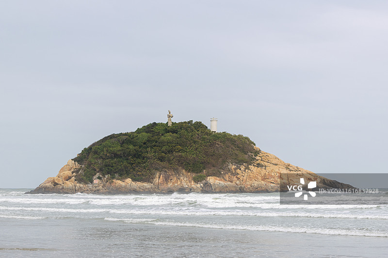 广东江门台山上川岛阴天风光图片素材
