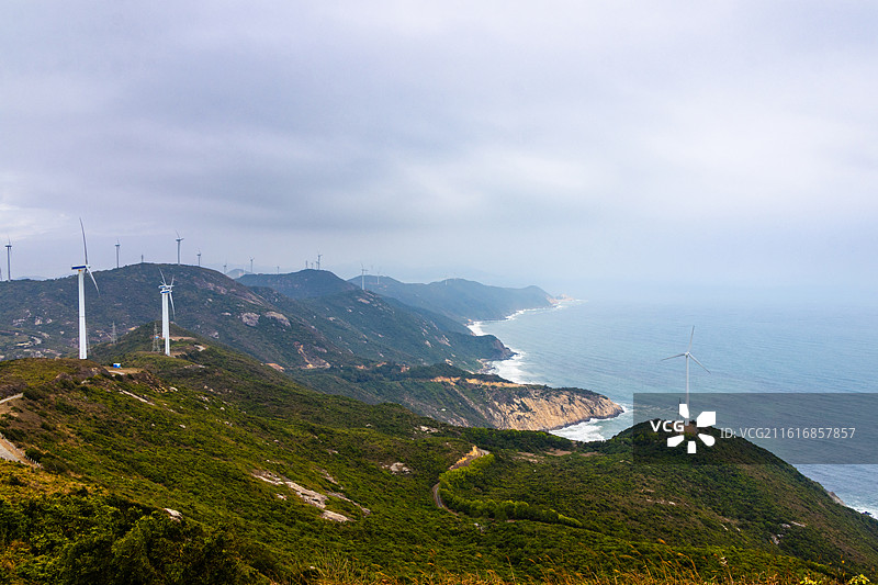 广东江门台山上川岛风车山图片素材