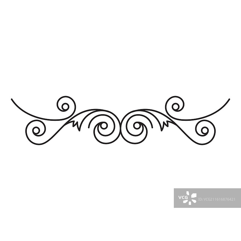 奢华的装饰性边框、边线和角落图片素材