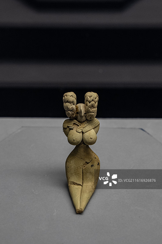 公元前3500—3000年 陶女神像 巴基斯坦伊斯兰堡博物馆藏图片素材