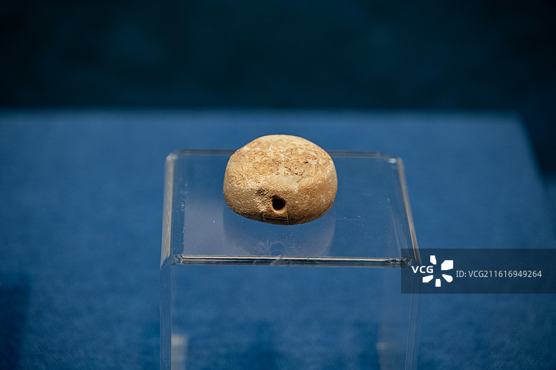 天津博物馆 商邑百工展 商 钻陀 1983年安阳安钢四区M122出土图片素材