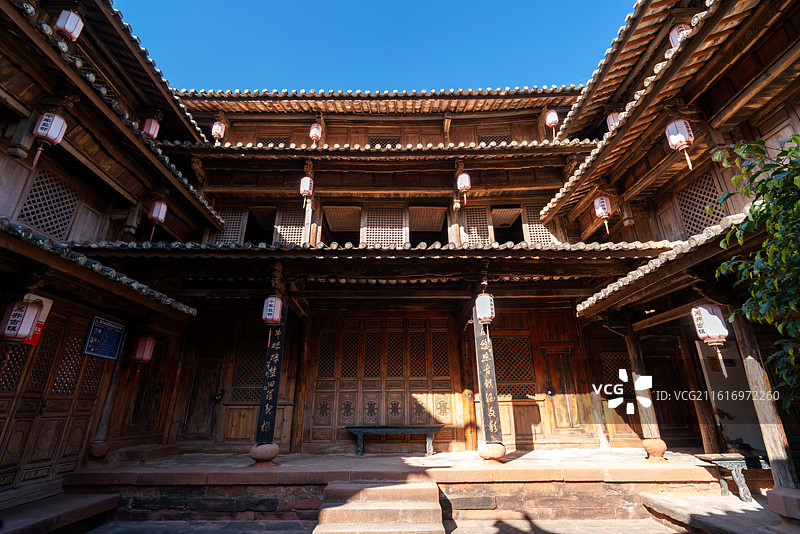 云南楚雄黑井古镇武家大院图片素材