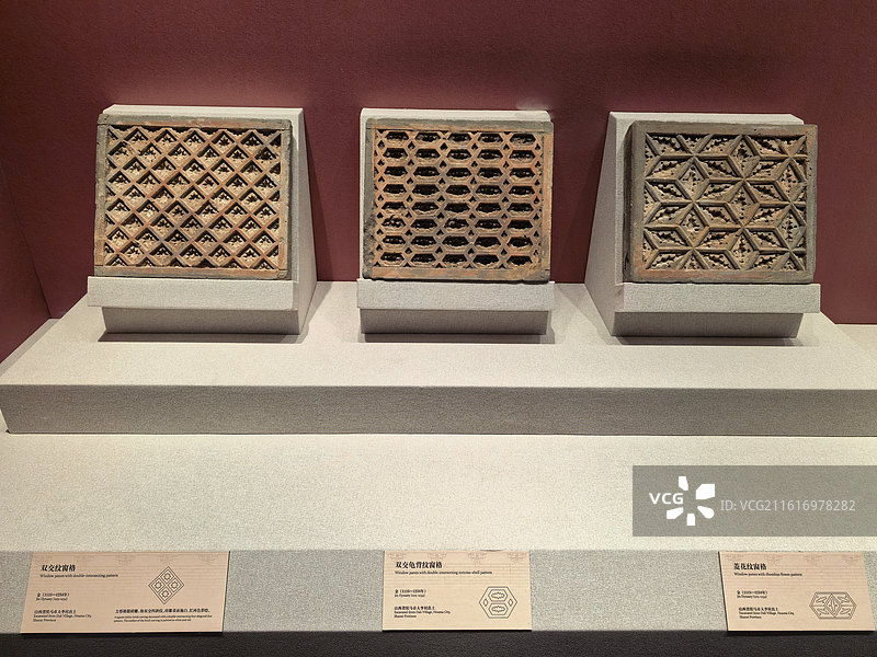 双交纹窗格，双交龟背纹窗格，菱花纹窗格 壁上万千，山西宋金壁画 宋金，壁画，转雕，宋金壁画，宋金时期图片素材