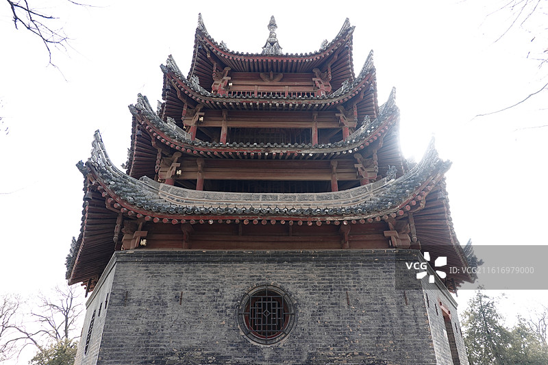 陕西省咸阳市三原县陂西镇中王堡村文峰木塔中王堡木塔文峰塔图片素材