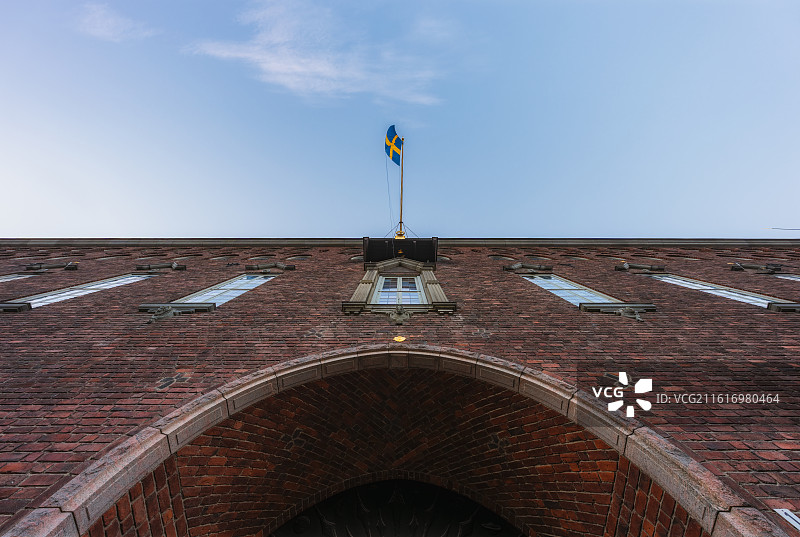 Sweden，斯德哥尔摩市政厅Stockholms Stadshus，国王岛Kungsholmen图片素材