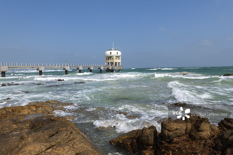 海南文昌抱虎角海岸风光图片素材