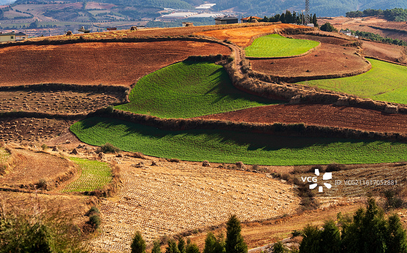 云南东川红土地图片素材