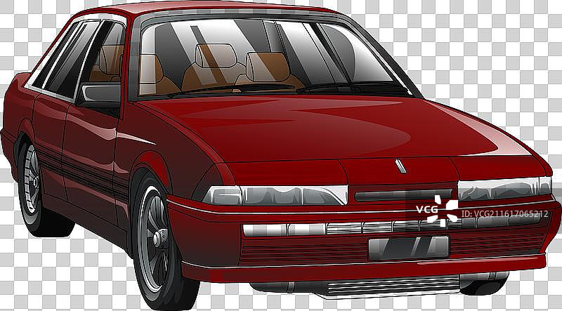 带有黑色条纹的红色直线竞速赛车图片素材