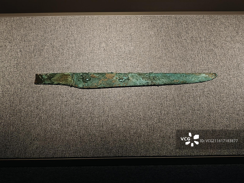 铜刀 二里头文化 河南偃师二里头遗址出土 中国考古博物馆藏图片素材