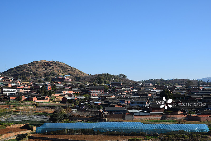 迤沙拉 红椿树观景台视角图片素材