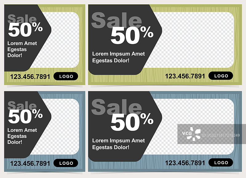 复古社交模板图片素材