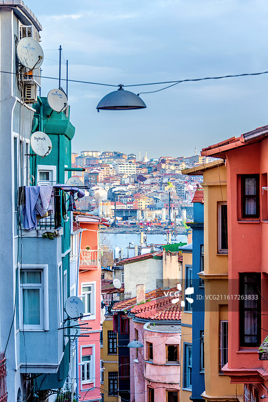 土耳其伊斯坦布尔巴拉特网红街区图片素材