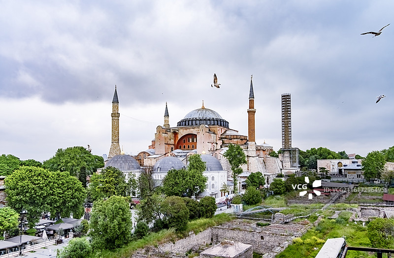 土耳其伊斯坦布尔圣索菲亚大教堂图片素材
