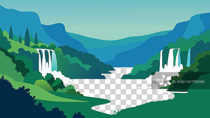 克罗地亚克尔卡国家公园的风景图片素材