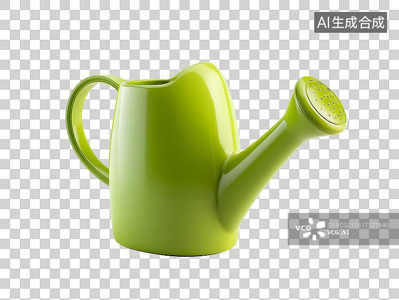 【AI数字艺术】一只绿色浇水壶图片素材