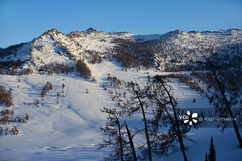 布尔津的雪山图片素材