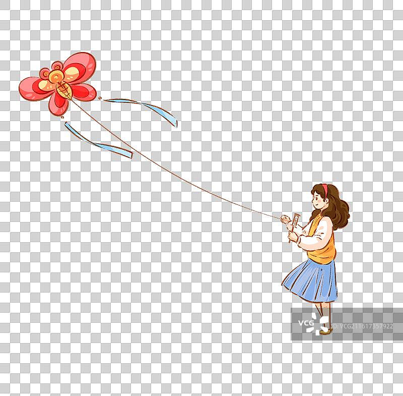 放风筝的人图片素材