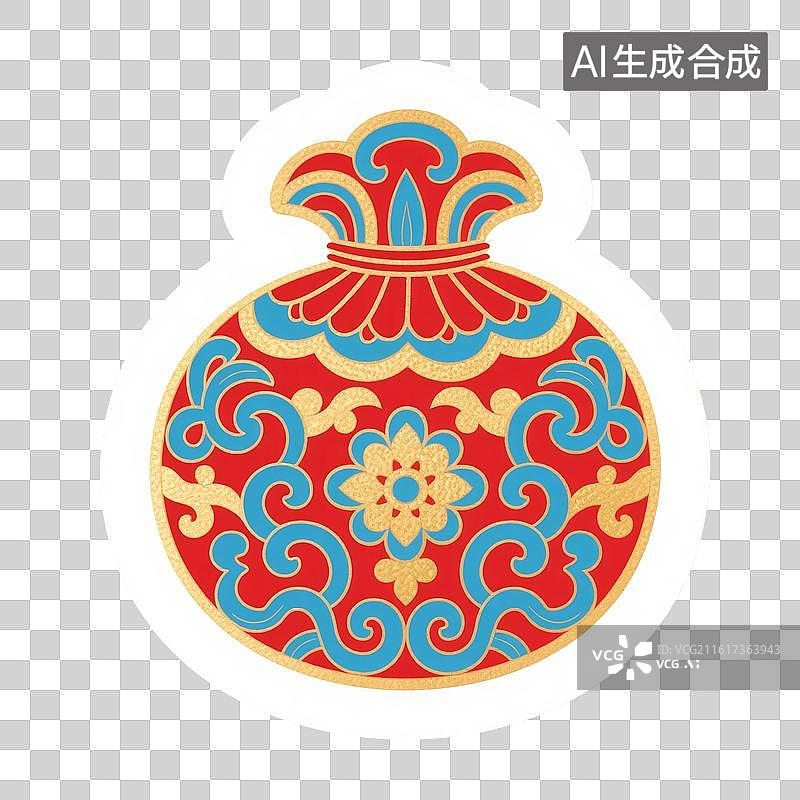 【AI数字艺术】中国风手绘插画，，国风小物件，端午节香囊，艾草香包，荷包，七夕节，锦缎香包锦囊挂件，免抠元素图片素材
