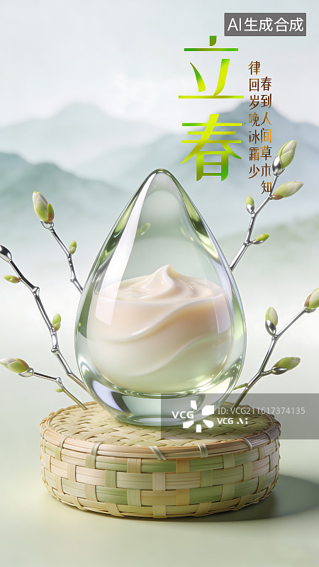 【AI数字艺术】立春海报图片素材