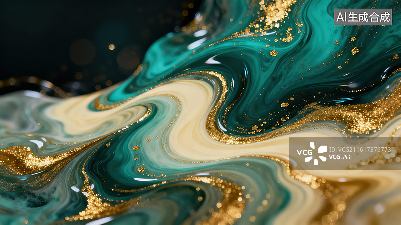 【AI数字艺术】流体艺术抽象图案图片素材