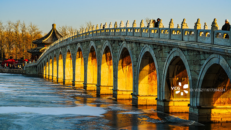 颐和园冬日风光图片素材