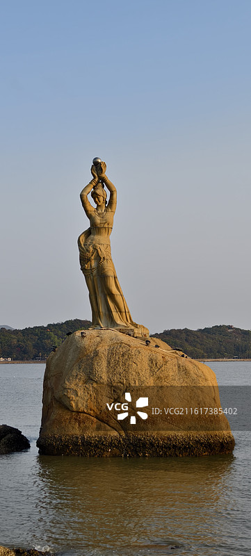 珠海情侣中路～珠海渔女图片素材