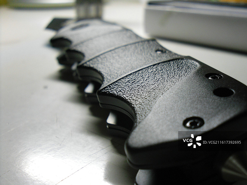 黑色刀柄特写图片素材