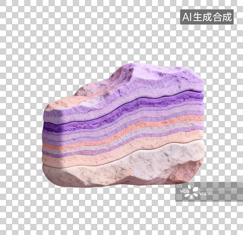 【AI数字艺术】3D多层纹理的岩层岩石地质地质结构岩层样本元素图片素材