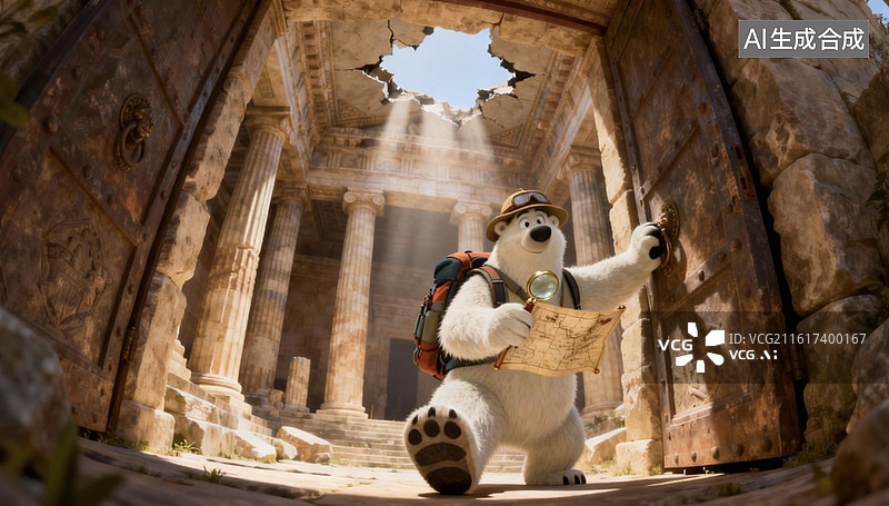 【AI数字艺术】北极星探险记图片素材