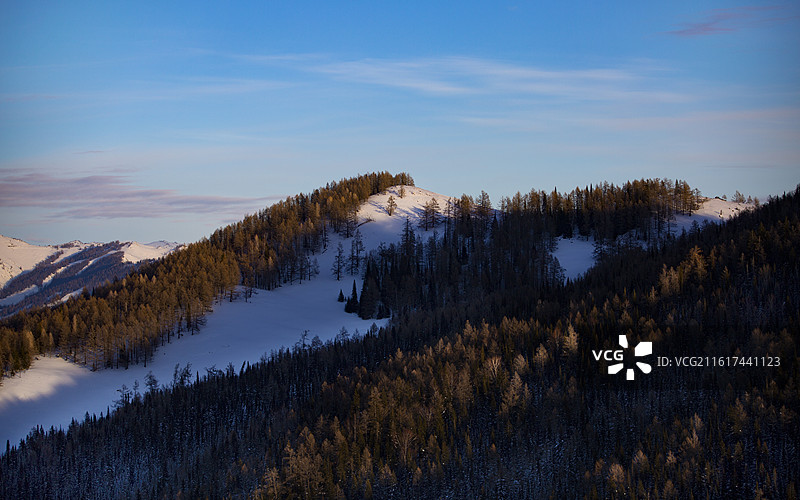 布尔津的雪原图片素材