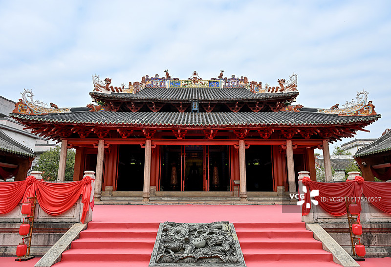 广东省肇庆市德庆学宫航拍图片素材