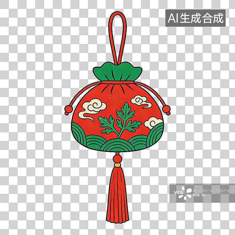 【AI数字艺术】端午节免抠元素香囊图片素材