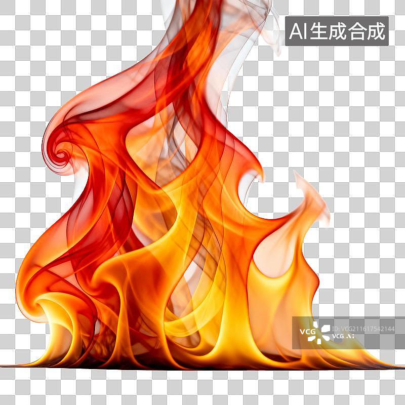 【AI数字艺术】火焰明艳装饰背景场景图片素材