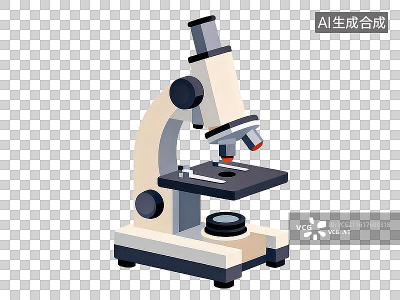 【AI数字艺术】显微镜科学仪器插图图片素材