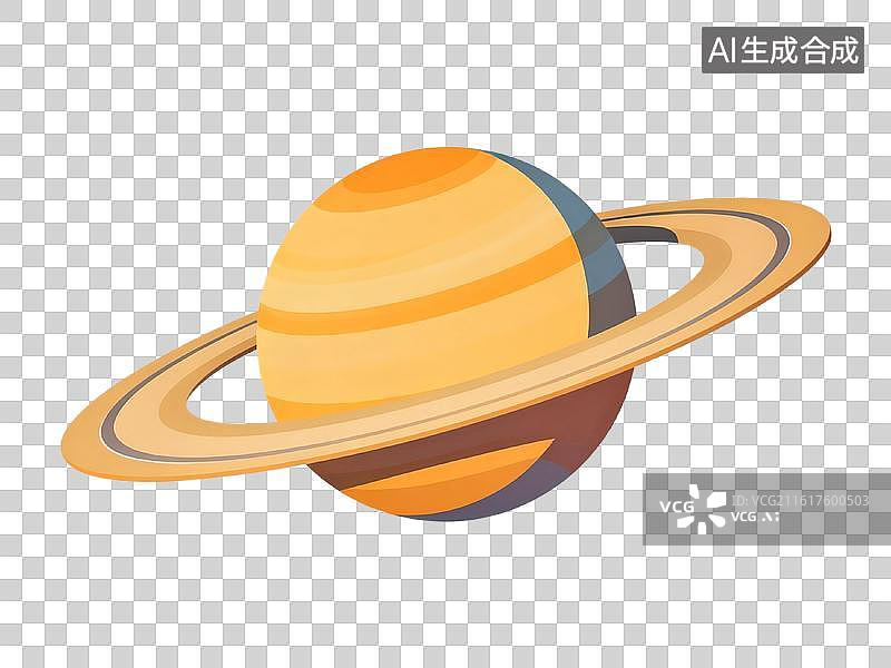 【AI数字艺术】土星及其环状结构图片素材