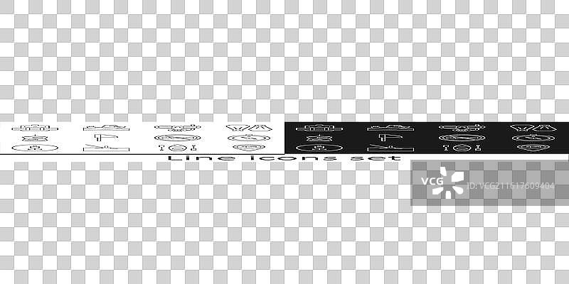 一套用于钓鱼、定位和潜水的装备，包括指南针和潜水面镜图片素材